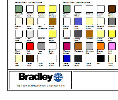 Download Bradley Revit Family Material Catalogs