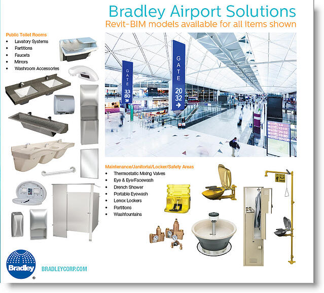 Download Bradley Airport Product Design Solutions | Revit Family BIM Model Sample Guide