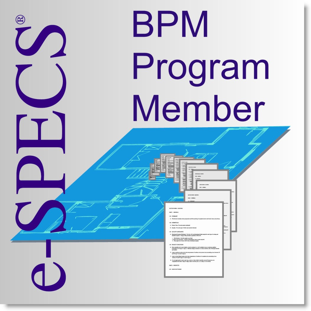 e-SPECS Building Product Manufacturer Program
