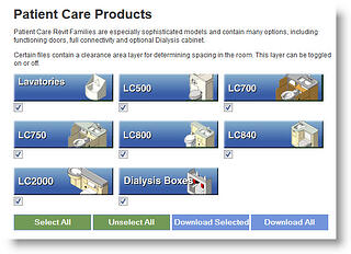 View-Download Complete Bradley Patient Care Units - Revit Family Models