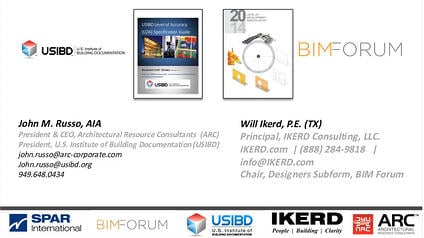 View-Download USIBD Level-Of-Accuracy (LOA) Comparision with BIMFORUM Level-Of-Development (LOD)