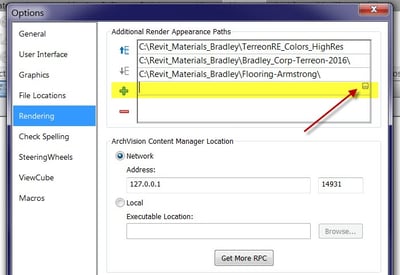 Revit Material Library File Folder Option Sets Render Material Search
