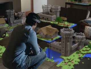 Microsoft Hololens for Minecraft Augmented Reality Game