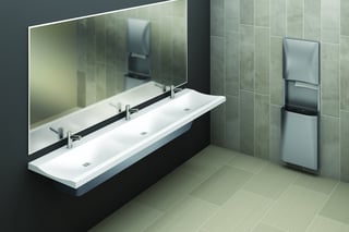 Bradley Verge LVS-Series 3-Station Lavatory-Sink Installation Bradley Verge LVS-Series 3-Station Lavatory-Sink Installation