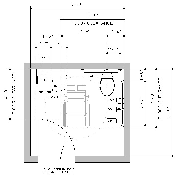 Download Prebuilt Revit Accessible Toilet Room Sample Model