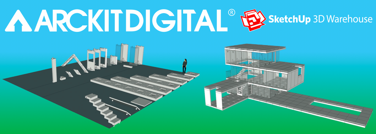 View ArcKit Architectural Model Building Kit Website - SketchUp 3D Warehouse Integration