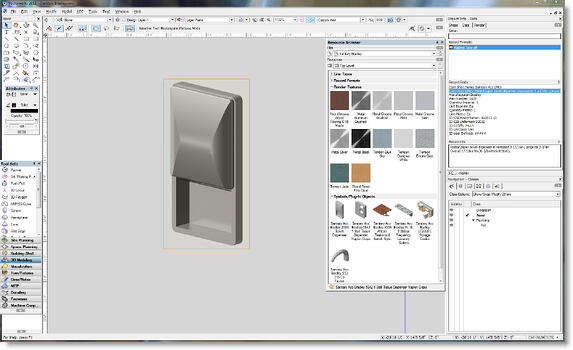 Vectorworks BIM Model | Bradley Diplomat Paper Towel Dispenser Holder