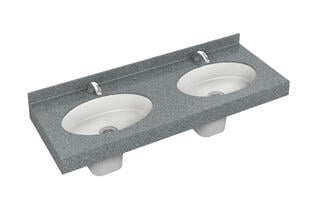 LD3010-HS-TO1 Omnideck with Oval Multipurpose Basin