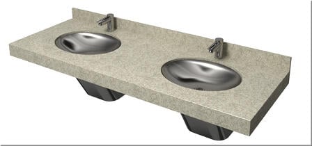 View Bradley Omnideck LD-4010 Lavatory Sink System | Product Page