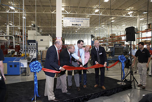 View Photo Gallery | Governor Scott Walker-Bradley Owner-Managers  Riboon-Cutting Opens New Germantown Manufacturing  Facility