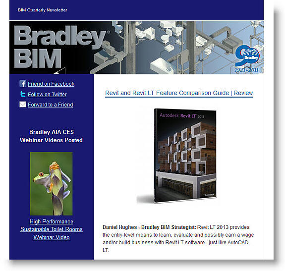 View-Subscribe to Bradley BIM Quarterly Newsletter | September 2012
