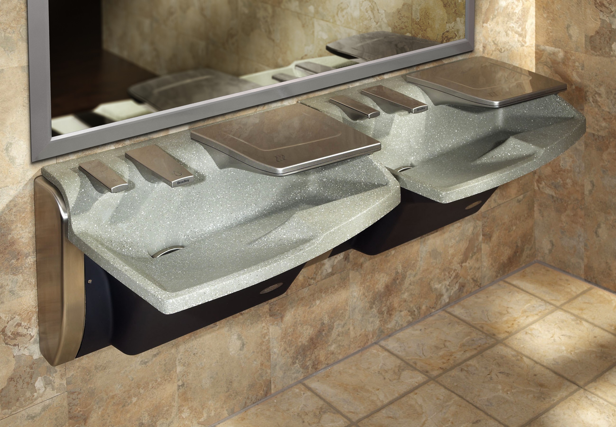 View Bradley Advocate AV-Series Hand Washing Stations for Innovative Green Toilet Room Design