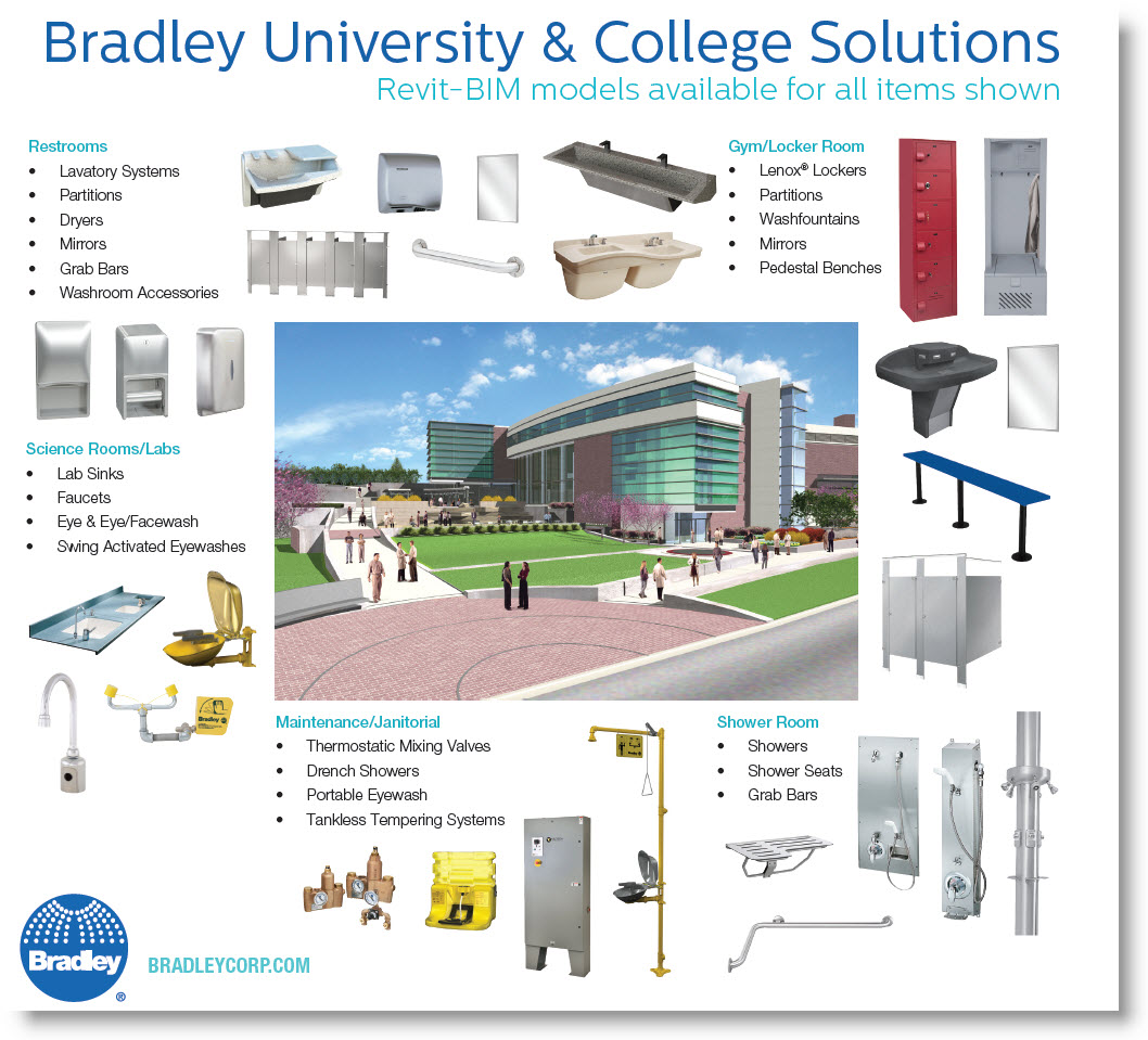 Download Bradley University - College Facility Design |  Revit Family BIM Model Sample Guide