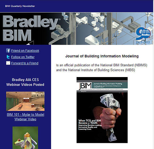 View-Subscribe to Bradley BIM Quarterly Newsletter