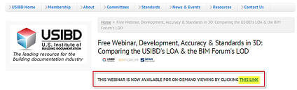 View-Download USIBD Level-Of-Accuracy (LOA) Comparision with BIMFORUM Level-Of-Development (LOD)